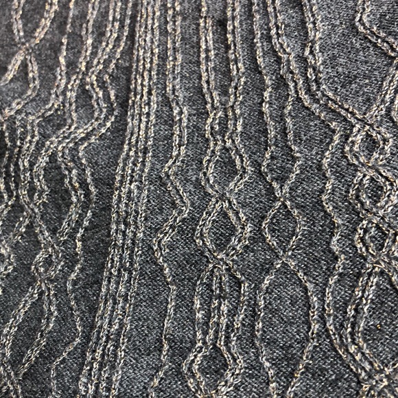 Daisy Fuentes Petites Large Gray VNeck Button Front Lightweight Cardigan Sweater - Picture 7 of 10